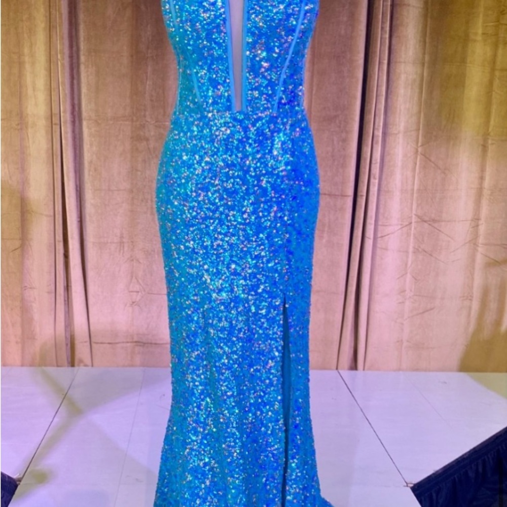 Portia and Scarlett Vibrant Blue Sequin Dress